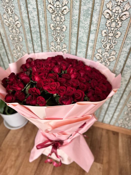 Цветы свежие гүл 101 роза