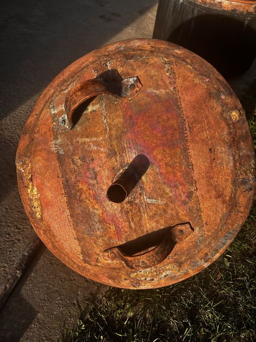 Căldare si accesorii din cupru masiv, lucrate manual anii 80