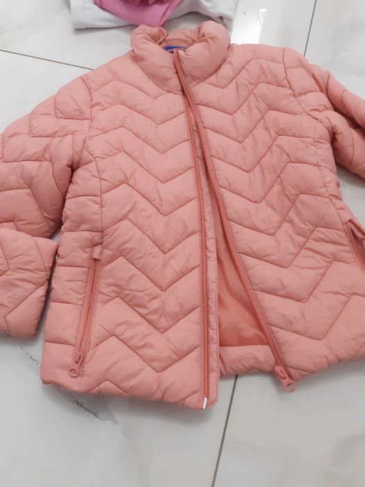 Geaca fetita, 4-5ani, roz pudra