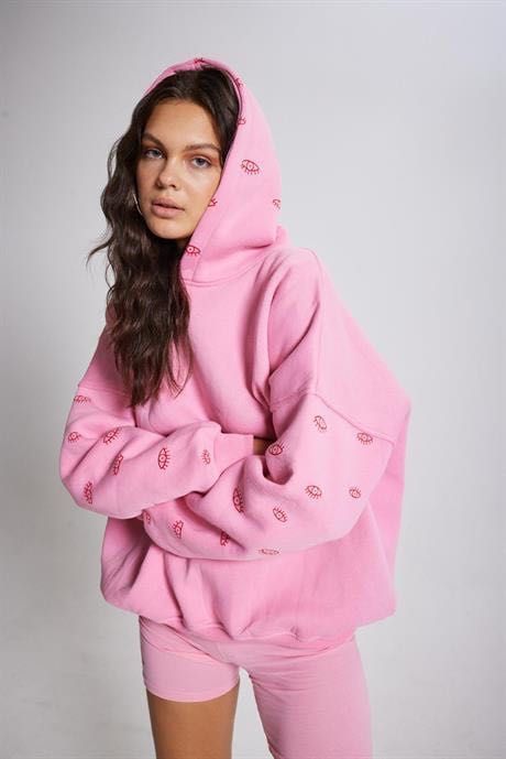 Розовая худи для девочек