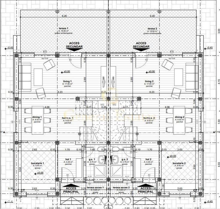 Casă tip duplex CU 4 Camere  la Pret de apartament