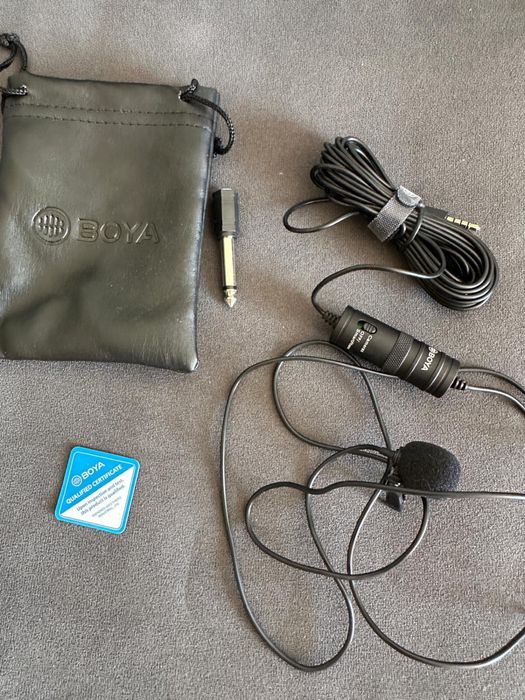 Microfon Lavaliera Stereo, Boya BY-M1, Antech Sim