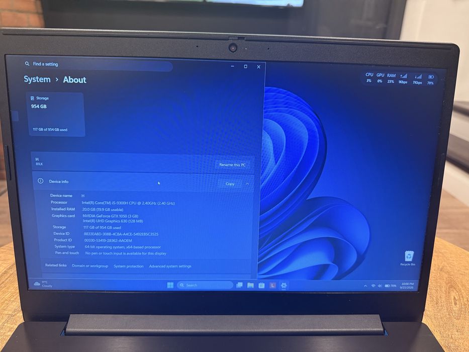 Laptop Gaming Lenovo IdeaPad L340 | i5-9300H | GTX 1050 3GB | 20GB RAM | 1TB
