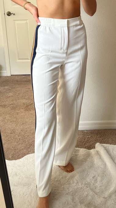 Pantaloni albi Zara / Blugi - Transport GRATUIT