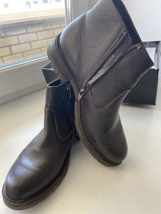 Ботинки кожа