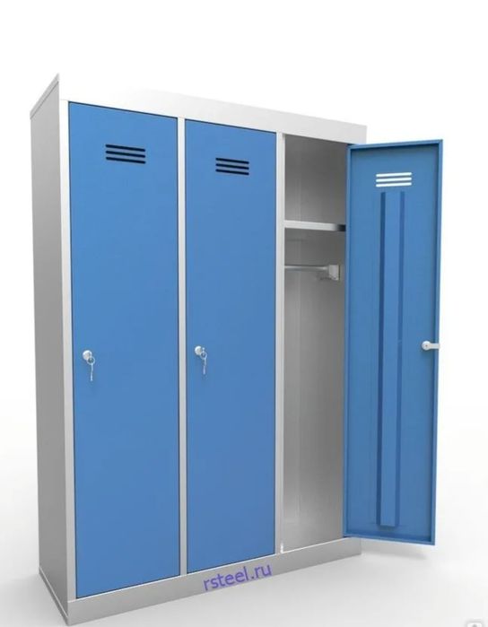 Шкафы для одежды раздевалок гардероба