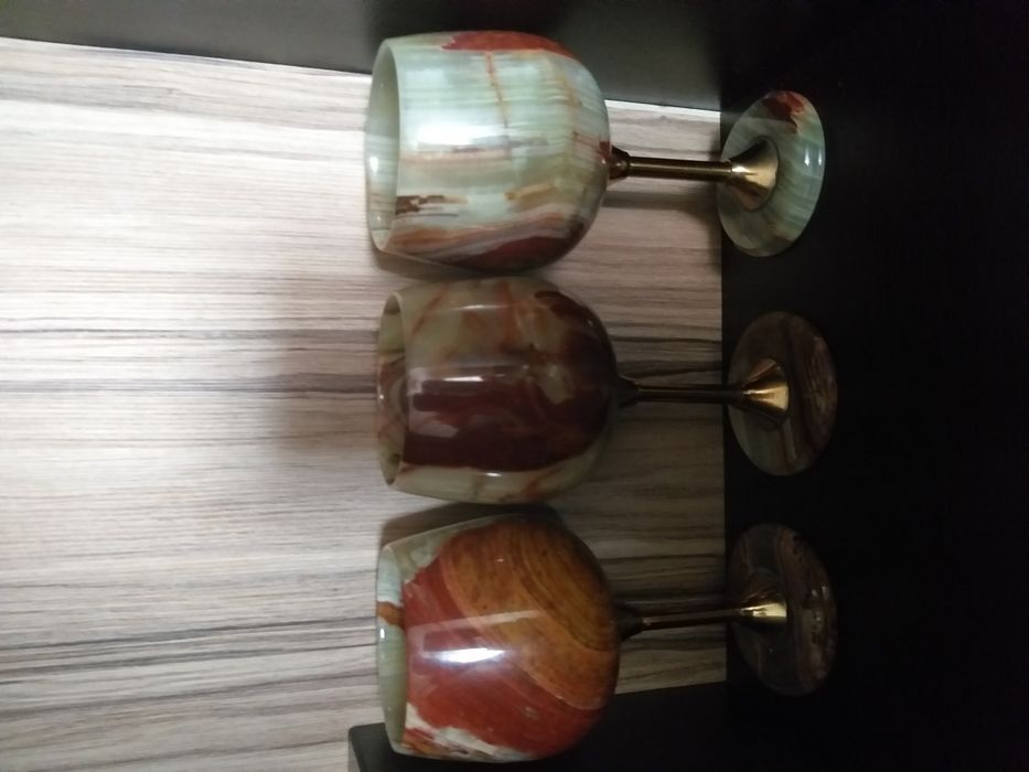 6 рюмок из оникса