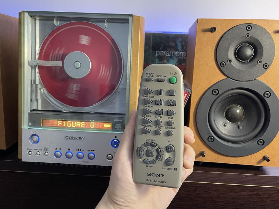 Bijuterie sony cmt ex1 + boxe + telecomanda