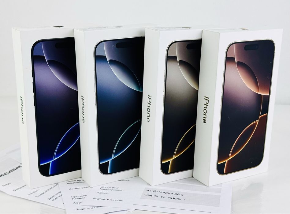 НОВ! iPhone 16 Pro 256GB Desert / Black / White / Natural 2г. Гаранция