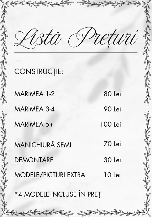 Unghii cu gel constructie