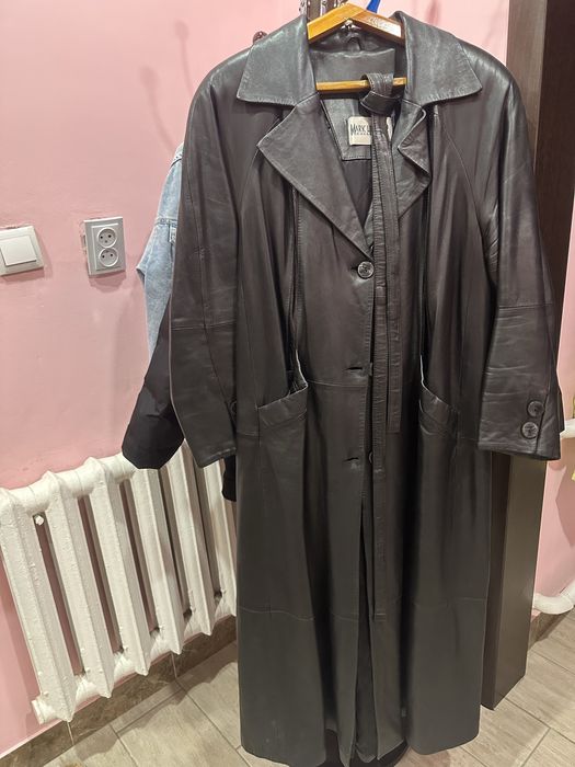 Продам кожаный плащ