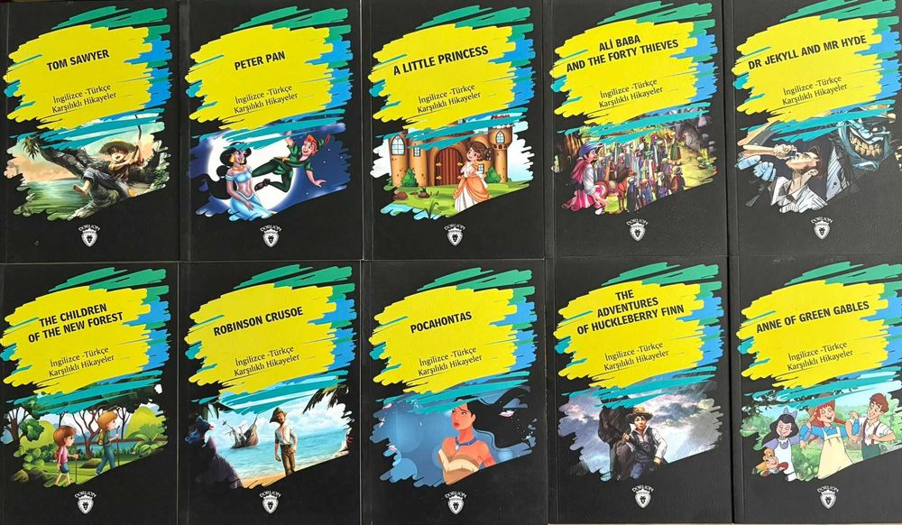 Engleză–Turcă – Set cărți bilingve Dorlion (10 cărți)