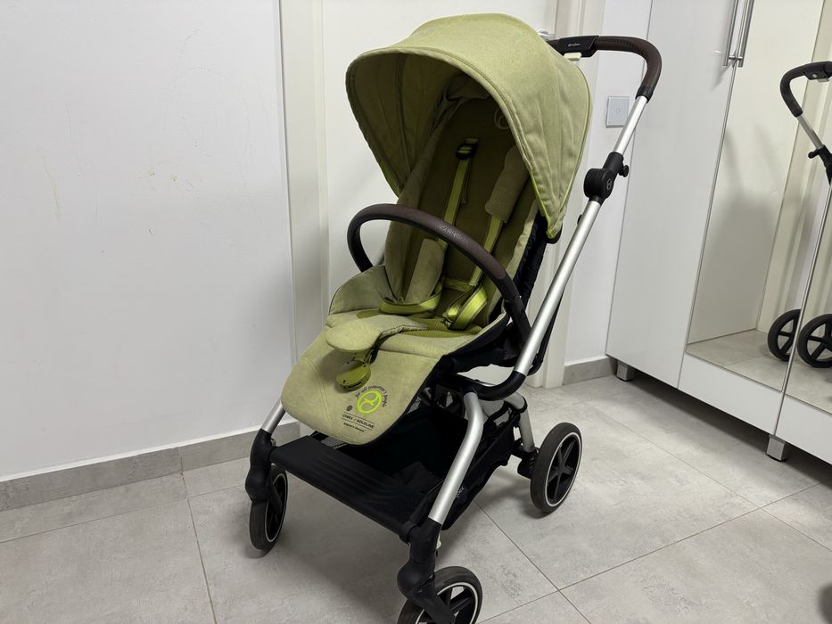Carucior rotativ 360  Cybex Eezy S Twist+ 2 Silver Nature Green