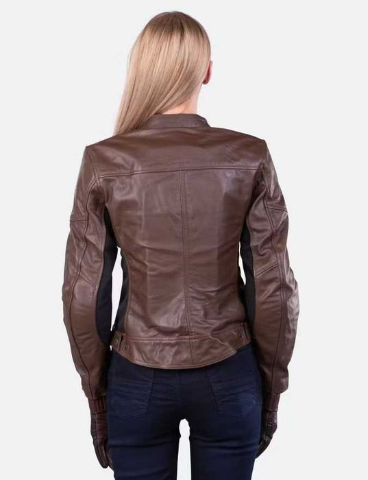 Geaca DAMA moto Piele Cafe Racer retro vintage