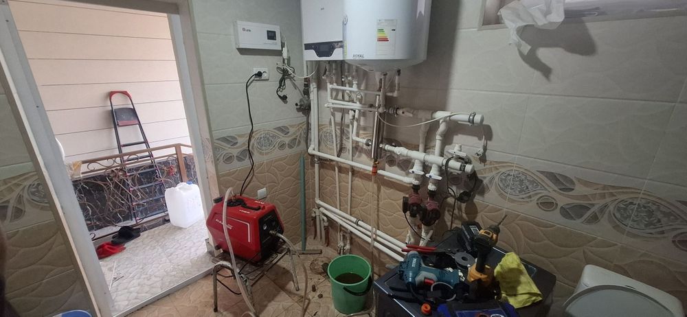 tyopli pol registr katyollar o'rnatamiz va sistemalarni yuvib tozalim