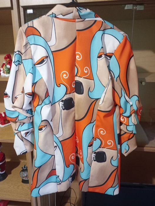 Дамско сако многоцветно