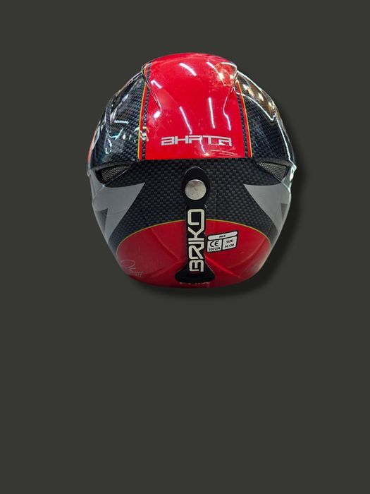 Каска BRIKO – размер 56 см | Карбон визия | Състезателен стил