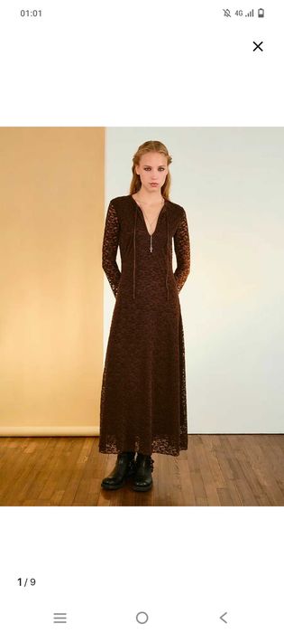 Продам вечернее платье гипюровое 44р Костанай