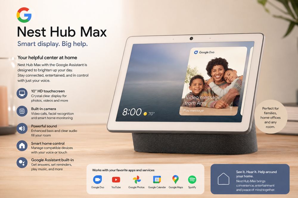 Google Nest Hub Max 10” | Smart Home | | Новый
