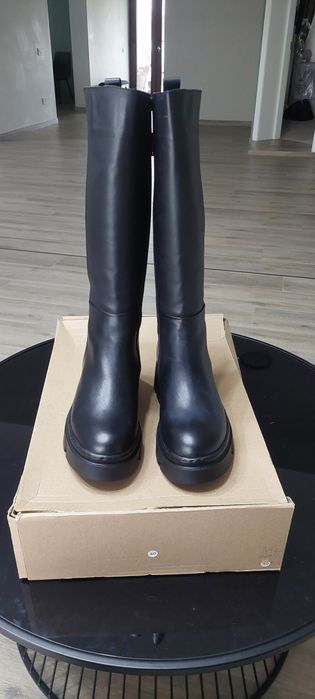 Cizme înalte piele import Italia