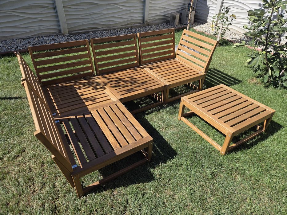 Set mobilier terasa IKEA Nammaro, canapea modulara + masuta