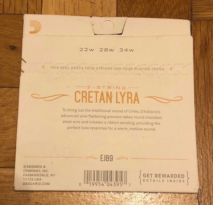 Струни за Критска Лира - D'Addario EJ89 Cretan Lyra Strings