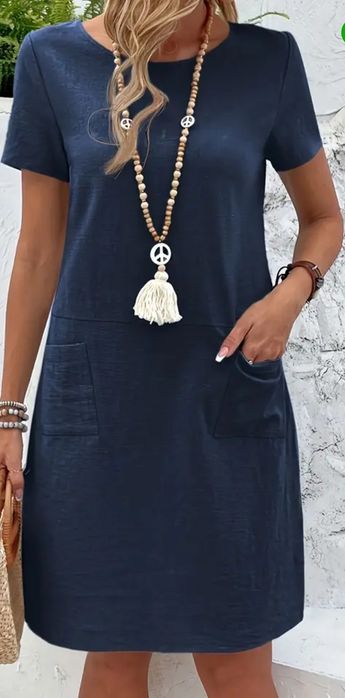 Рокля М размер памучна