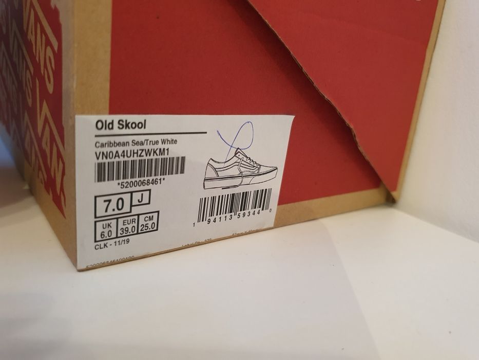 Vans Old Skool Light Blue 39 Nou!