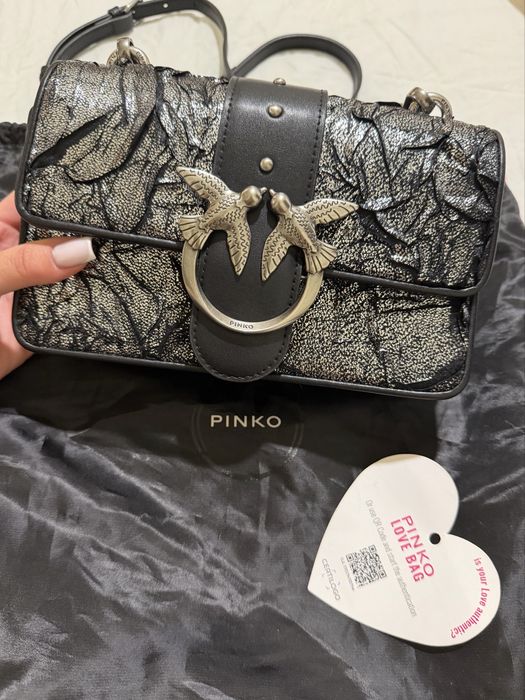 Кожена чанта Pinko Love One Mini