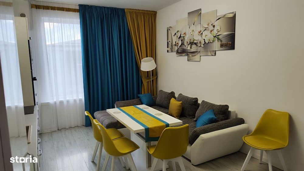 Garsoniera spatioasa , decomandată, utilată complet, etaj 1 , Cireșica