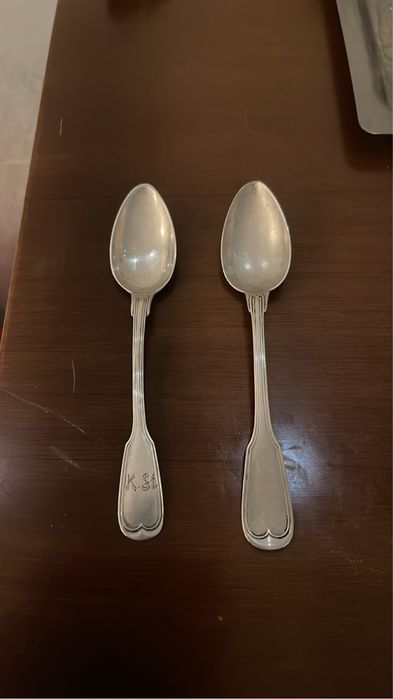 Lingurite din argint masiv