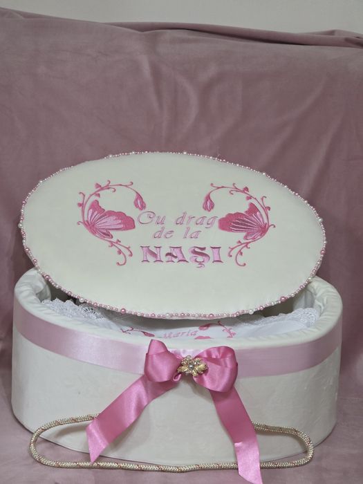 Cutii trusou botez buretate catifea