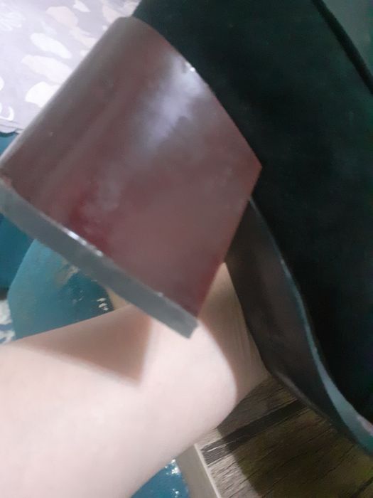 Замшевые зимние сапоги 38 размер