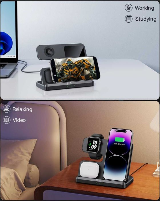 Încărcător wireless 3 în 1 Wireless Charger