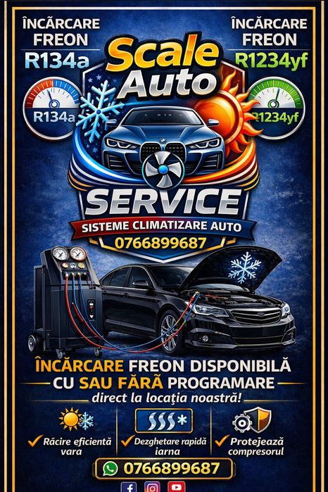 Compresoare aer conditionat/Service climatizare/Incarcare freon