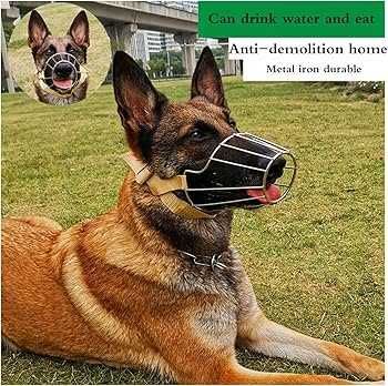 Намордник каркасный металлический для служебных собак