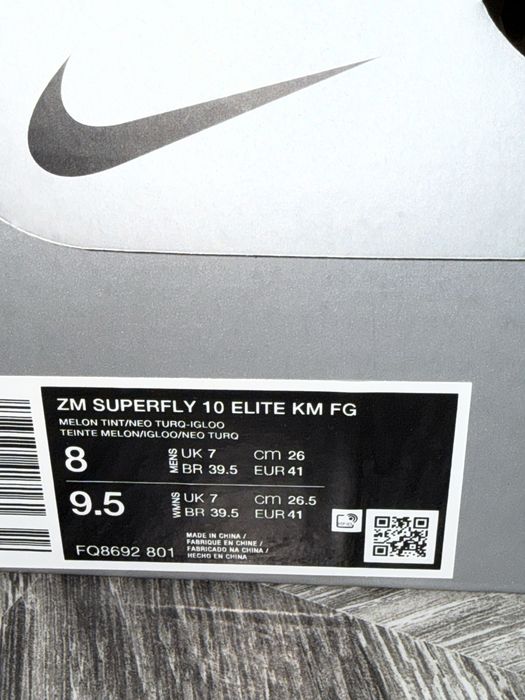 Nike Zoom Superfly 10 Elite KM FG – EU 41 – НОВИ