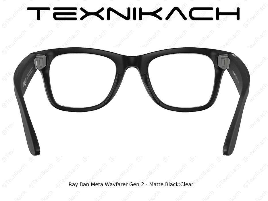 Новый • Ray Ban Meta Wayfarer (Gen 2) - Matte Black Clear • Доставка