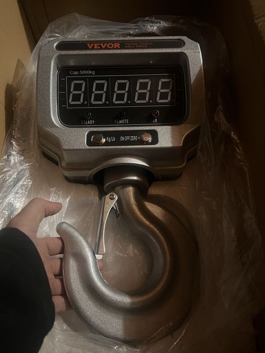 Кранова везна / кантар с кука и дистанционно от 300 кг до 5 тона