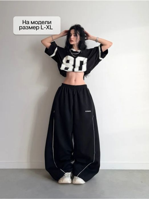 Брюки спортивные оверсайз Y2K