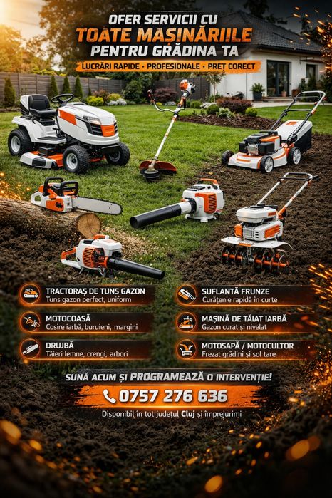 Gazon,spatii verzi si tot ce inseamna gradinarit, (OFER FACTURĂ)