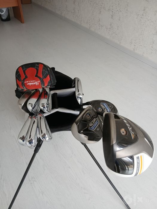 Набор клюшек для гольфа TaylorMade SLDR/RBZ + сумка, 11 шт