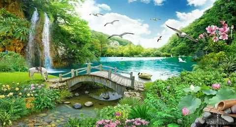 Фото обои, без стыков и швов на любой вкус, 3D обои