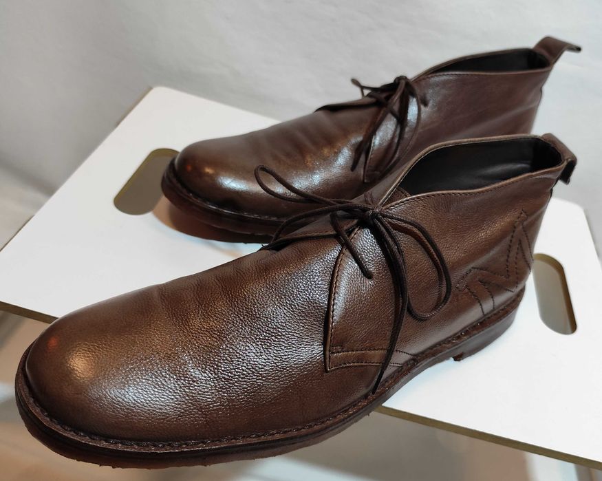 Ghete derby 45.5 46 chukka de lux Bruno Magli piele naturala moale