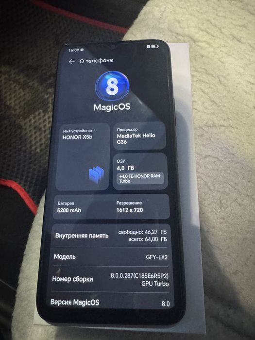 Honor x5b в новом состояние