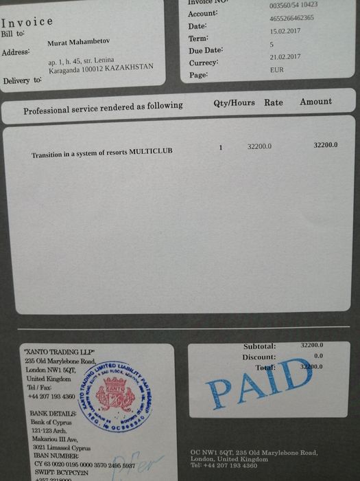 Сертификат клубного отдыха