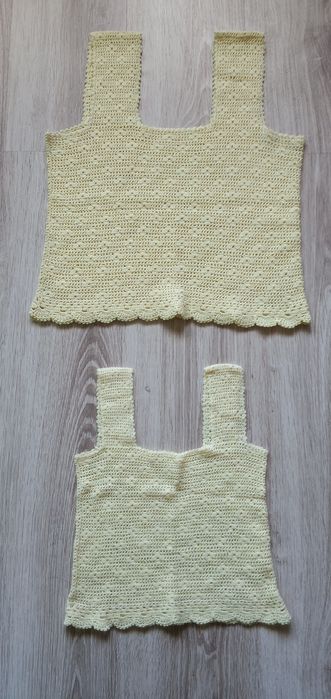 Дамска блуза и потник ръчно изработена