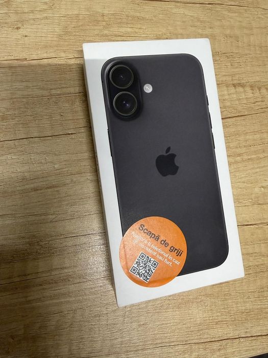 iPhone 16,negr,128g,sănătate baterie 100%
iPhone 16 Black 128GB – Star
