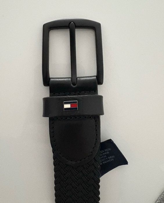 Curea din textil impletit Tommy Hilfiger 105 cm