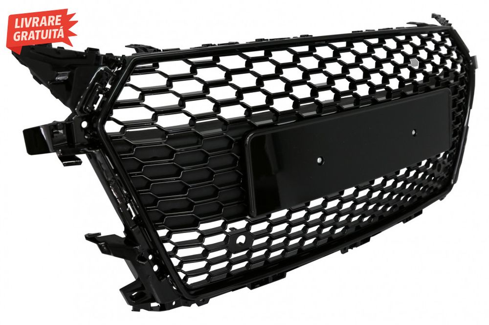 Grila Centrala Audi TT FV 8S (2015-2017) RS Design Negru Lucios
